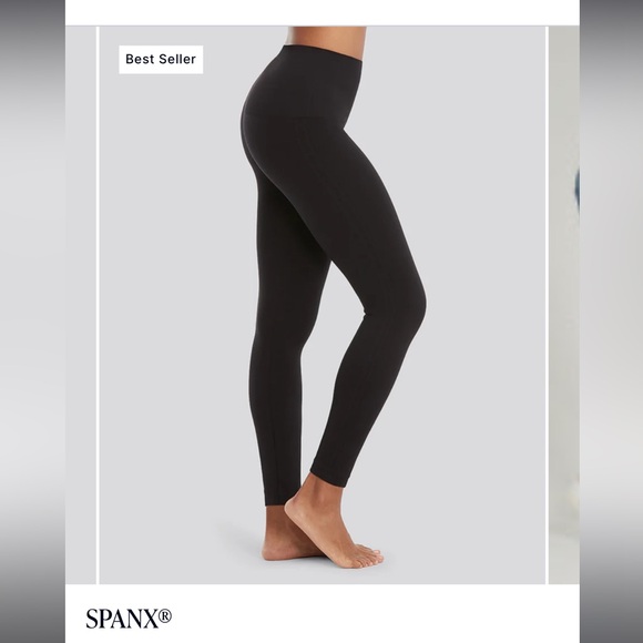 Spanx Seamless leggings black size small - Picture 3 of 8